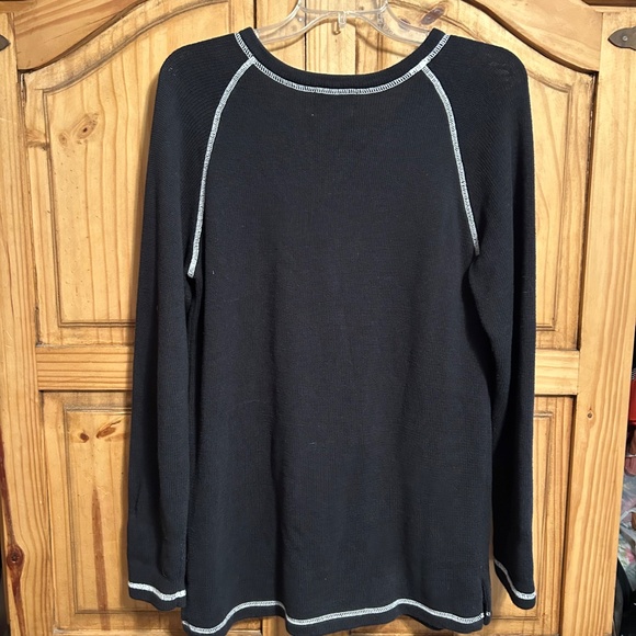 The Quacker Factory Cotton Sweater with White Flower - Picture 2 of 5